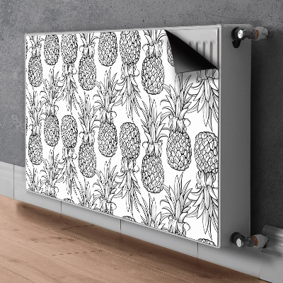 Magnetisk radiatorkåpa Ananas