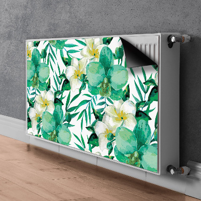 Magnetiskt radiatorskydd Pastellblommor