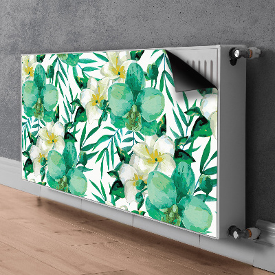 Magnetiskt radiatorskydd Pastellblommor