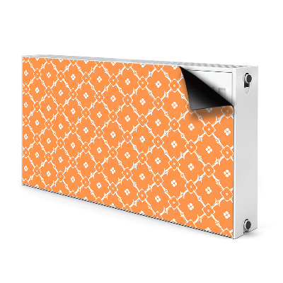 Magnetisk radiatorkåpa Orange blommor