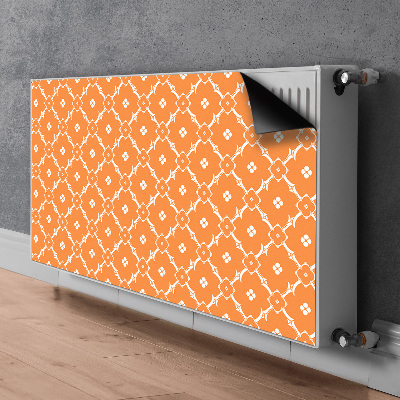 Magnetisk radiatorkåpa Orange blommor