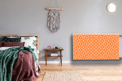 Magnetisk radiatorkåpa Orange blommor