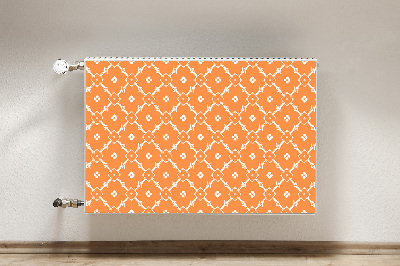 Magnetisk radiatorkåpa Orange blommor