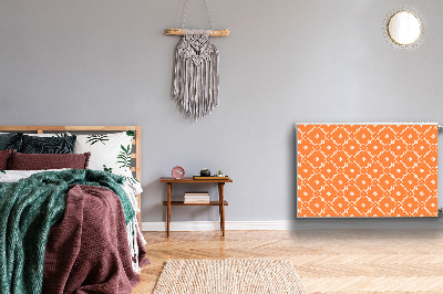 Magnetisk radiatorkåpa Orange blommor