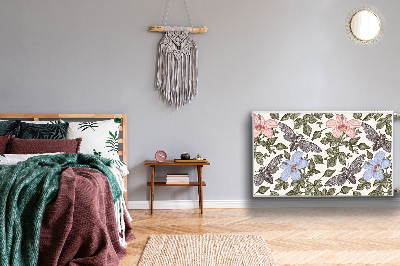 Magnetiskt radiatorskydd Fjärilar bland blommor