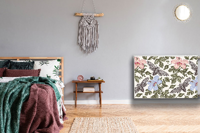 Magnetiskt radiatorskydd Fjärilar bland blommor