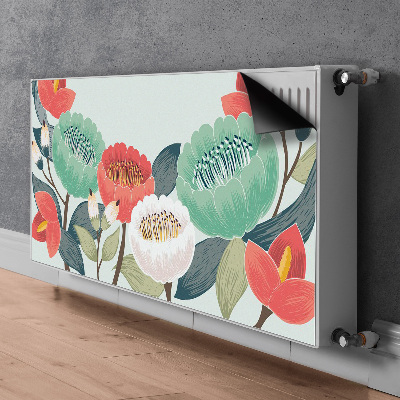 Magnetisk radiatorkåpa Vårblommor