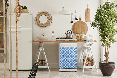 Diskmaskinsmatta Blå cirklar