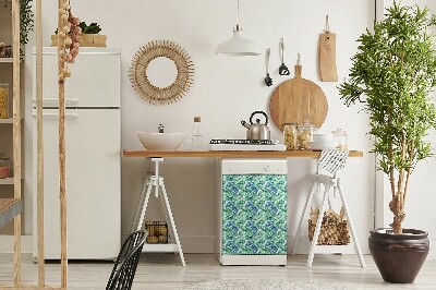 Dekorativ diskmaskinsmagnet Målade blad