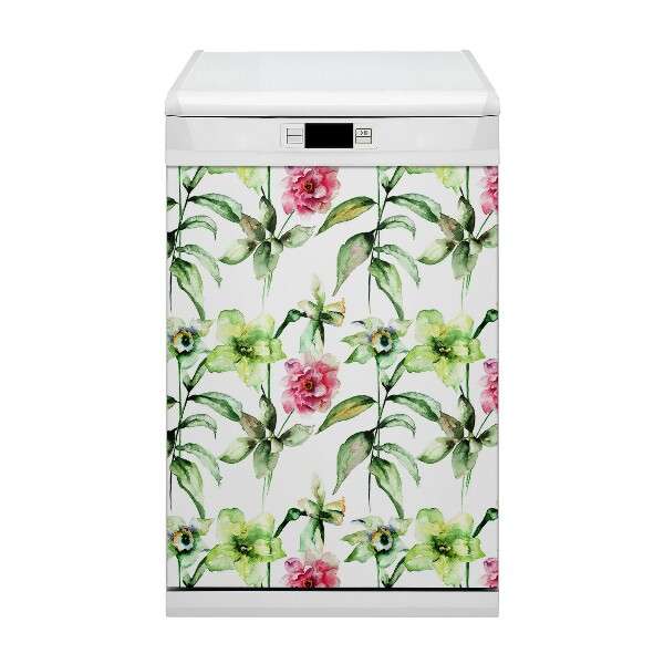 Magnetisk diskmaskinskåpa Vårblommor