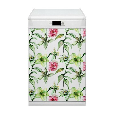 Magnetisk diskmaskinskåpa Vårblommor
