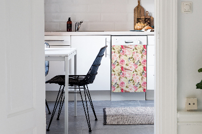 Dekorativ diskmaskinsmagnet Fåglar och blommor