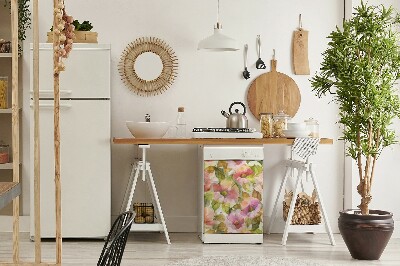 Dekormatta för diskmaskinen Målade blommor