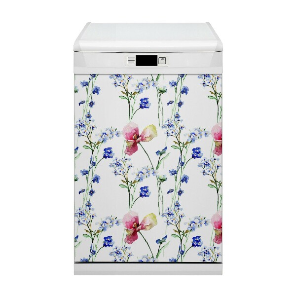 Magnet för diskmaskin Målade blommor
