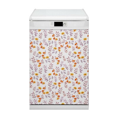 Diskmaskinsskydd Målade blommor