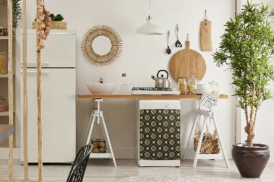 Dekorativ magnet för diskmaskin Retro mönster