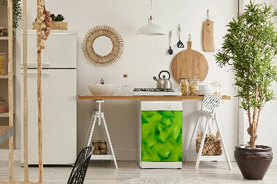 Diskmaskinsmatta Grön abstraktion