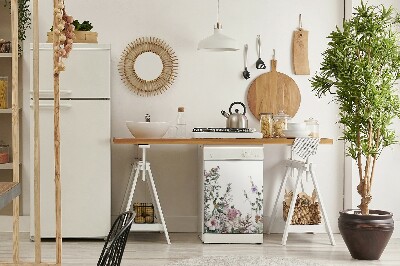 Magnet för diskmaskin Pastellträdgård