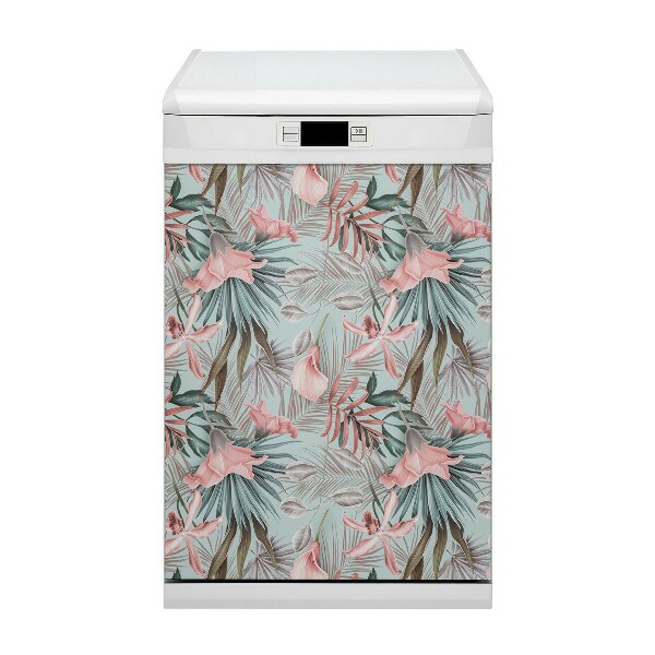 Magnet diskmaskinsmatta Pastellblommor