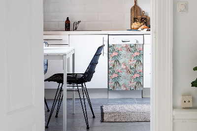 Magnet diskmaskinsmatta Pastellblommor