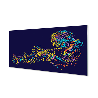 Akrylglas bild Trumpet man