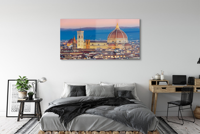 Akrylglastavla Italien katedral panorama natt