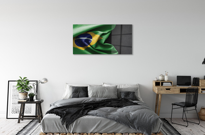 Akrylglas bild Brasilien flagga