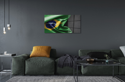 Akrylglas bild Brasilien flagga
