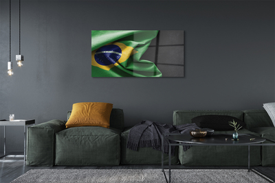 Akrylglas bild Brasilien flagga