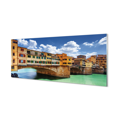 Bild på akrylglas Italien överbryggar flodbyggnader
