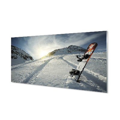 Plexiglas tavla Styrelse i snöberg