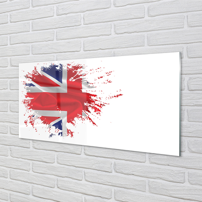 Tavla plexiglas Storbritanniens flagga