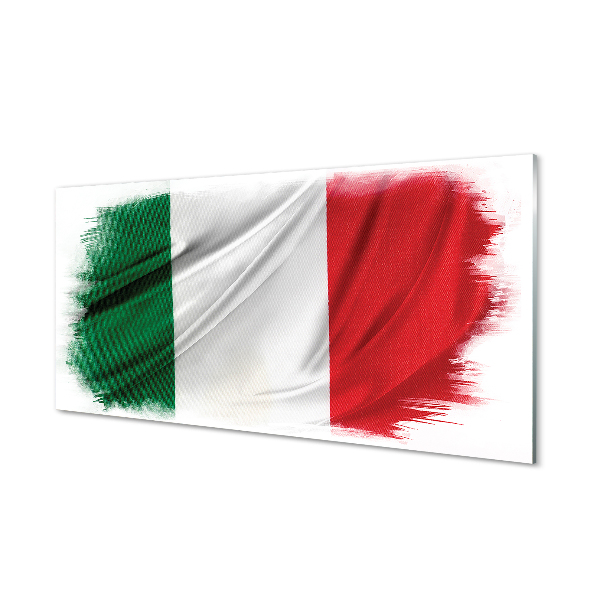 Tavla plexiglas Italien flagga