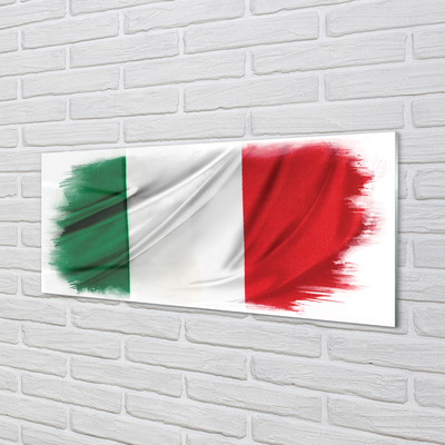 Tavla plexiglas Italien flagga