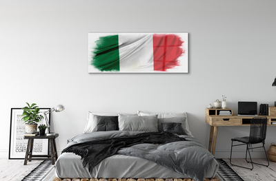 Tavla plexiglas Italien flagga