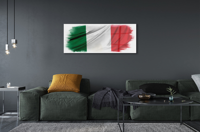 Tavla plexiglas Italien flagga