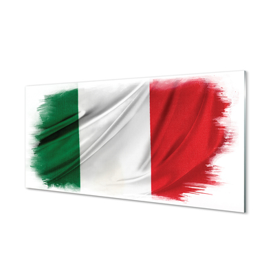 Tavla plexiglas Italien flagga