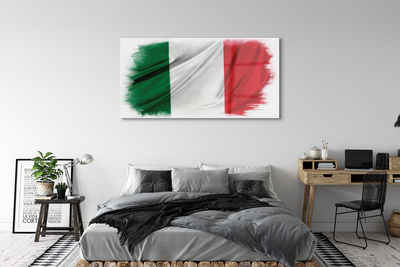 Tavla plexiglas Italien flagga