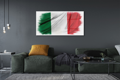 Tavla plexiglas Italien flagga