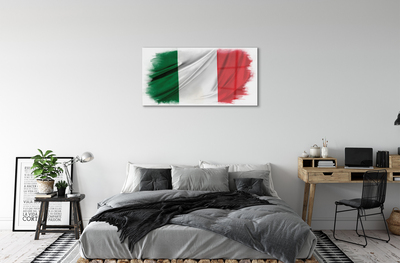 Tavla plexiglas Italien flagga