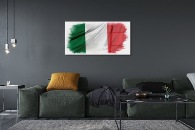 Tavla plexiglas Italien flagga