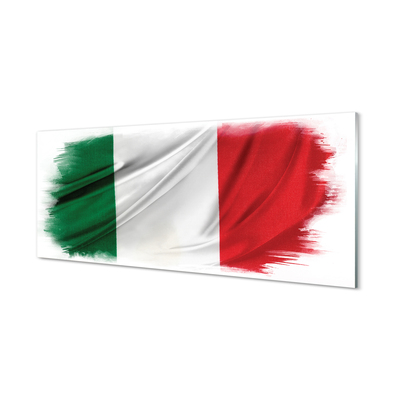 Tavla plexiglas Italien flagga