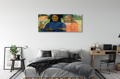 Tavla plexiglas Två kvinnor - Paul Gauguin