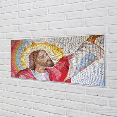 Akryltavla Jesus mosaik