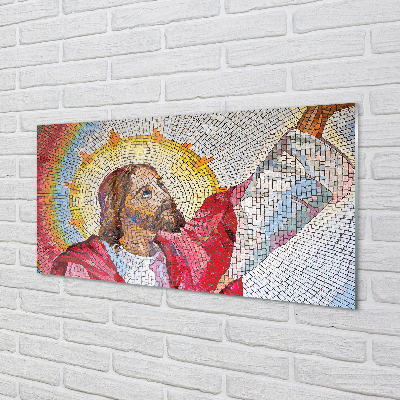 Akryltavla Jesus mosaik