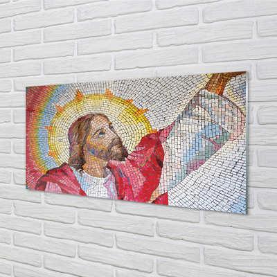 Akryltavla Jesus mosaik