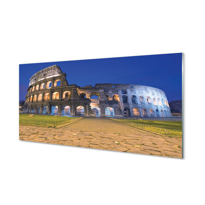 Tavla plexiglas Rom Sunset Colosseum