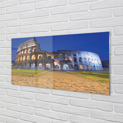 Tavla plexiglas Rom Sunset Colosseum