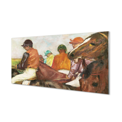 Plexiglas tavla Jockeys - Edgar Degas