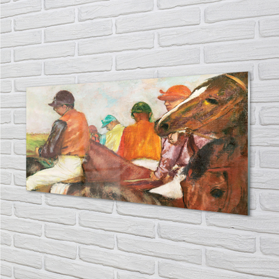 Plexiglas tavla Jockeys - Edgar Degas